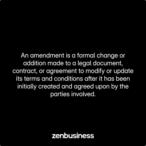 amenment defined