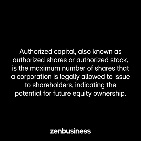 authorized capital defined