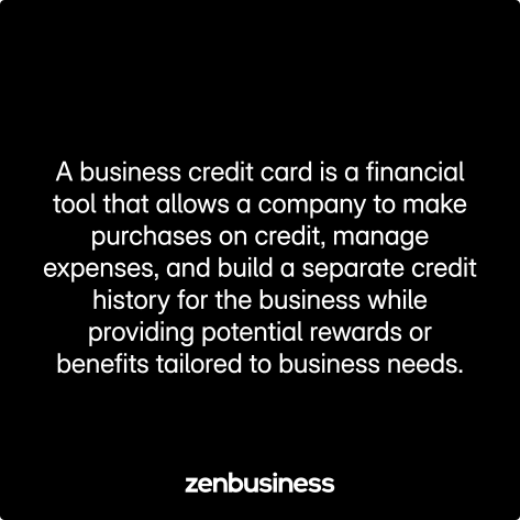 business credit card defined
