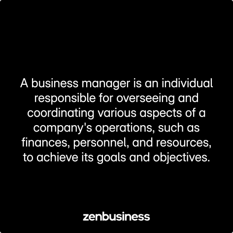 business manager defined