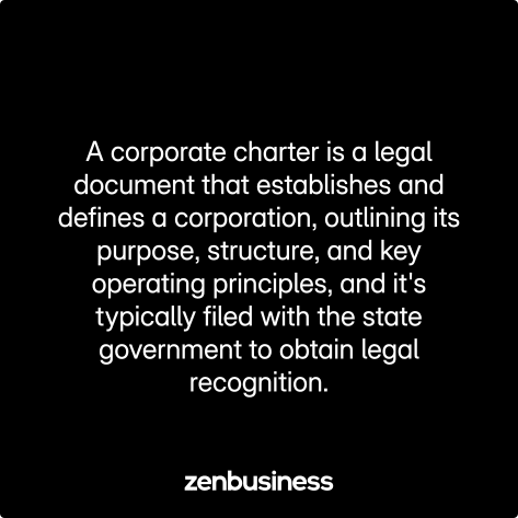 corporate charter defined