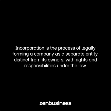 incorportion defined