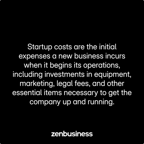startup costs defined