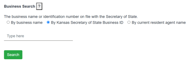 Kansas ID number search