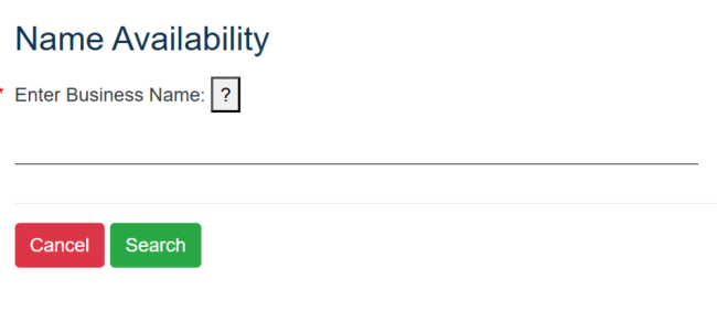 Kansas name availability search home