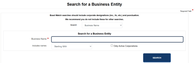 missouri business name search home