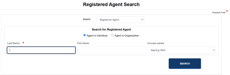 missouri registered agent search home